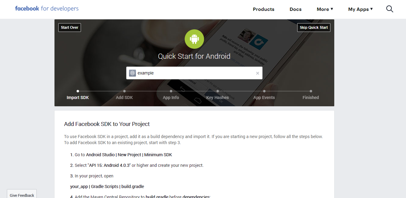 2.5 Facebook Integration